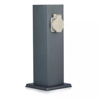 Słupek ogrodowy V-TAC 2 gniazda 30cm 2x16A 3600W IP44 grafit VT-1155-1 | 3800157652452 LED EUROPE