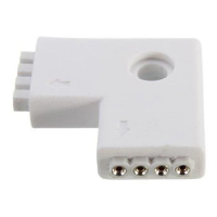 Konektor złączka taśm LED V-TAC typ L 5050 | 3800157608497 LED EUROPE