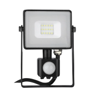 Naświetlacz LED V-TAC 10W SAMSUNG CHIP czujnik ruchu funkcja cut-OFF czarny VT-10-S-B 6400K 800lm 5 | 3800157630948 LED EUROPE