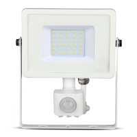 Naświetlacz LED V-TAC 30W SAMSUNG CHIP czujnik ruchu funkcja cut-OFF biały VT-30-S-W 4000K 2400lm 5 | 3800157631143 LED EUROPE