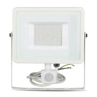 Naświetlacz LED V-TAC 50W SAMSUNG CHIP czujnik ruchu funkcja cut-OFF biały VT-50-S-W 3000K 4000lm 5 | 3800157631228 LED EUROPE