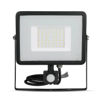 Naświetlacz LED V-TAC 50W SAMSUNG CHIP czujnik ruchu funkcja cut-OFF czarny VT-50-S-B 6400K 4000lm 5 | 3800157631273 LED EUROPE