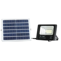 Naświetlacz LED solarny V-TAC 16W czarny IP65 pilot timer VT-40W 4000K 1050lm | 3800157645591 LED EUROPE