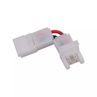 Konektor złączka taśm LED V-TAC L kątowa 90st do taśm i pasków LED gęste i zwykłe 8mm | 3800157660266 LED EUROPE