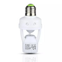Czujnik ruchu E27 360st z oprawką E27 V-TAC VT-8005 | 3800157600071 LED EUROPE