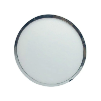 Panel LED V-TAC 12W LED chrom okrągły natynkowy VT-1205CH 3000K 1000lm | 3800157621489 LED EUROPE