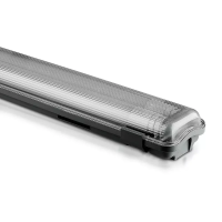 Oprawa hermetyczna LED V-TAC PC/PC 120cm (2 x 18W) (tuby LED w zestawie) VT-12023 6400K 3400lm | 3800157626385 LED EUROPE