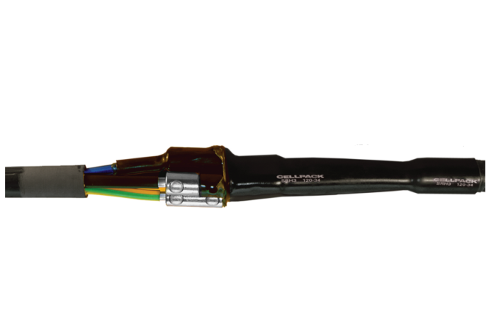 Mufa termokurczliwa przelotowa 4-żyłowa ze złączkami śrubowymi SMHSV4 50-150mm2 | 427256 Cellpack