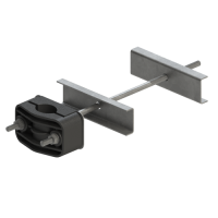 Uchwyt U-1 słupa ŻN z odsadzeniem L200 M10 fi 25-50 mm | U50(1)ŻN-ZO ALPAR