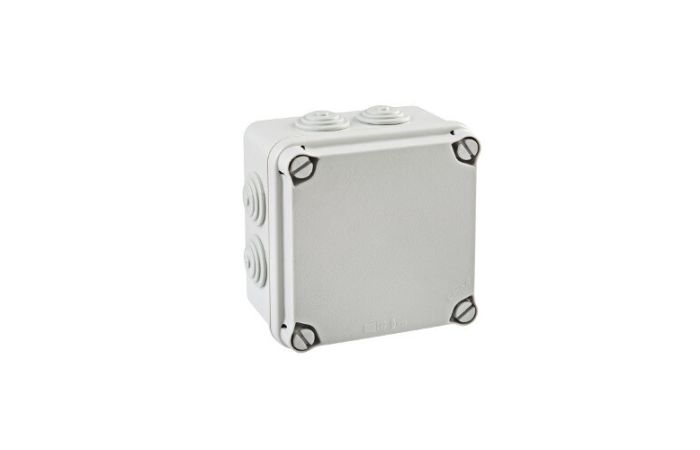 Puszka instalacyjna n/t LIGHT pokrywa pełna, dławnice 108x108x64 (7xm25) IP66/67 | EV-111 PCE