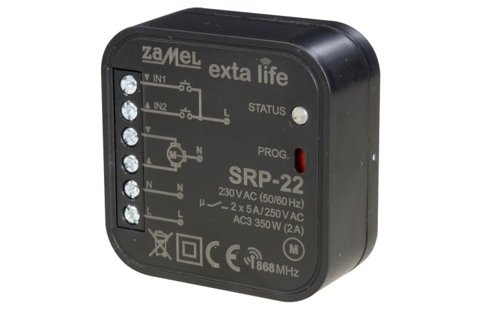 Sterownik rolet radiowy dopuszkowy dwukierunkowy SRP-22 | EXL10000003 Zamel