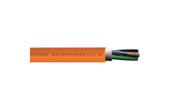 Kabel bezhalogenowy NHXH-J FE180/E90 5x25 0,6/1kV pomarańczowy BĘBEN | 0699 061 33 Technokabel