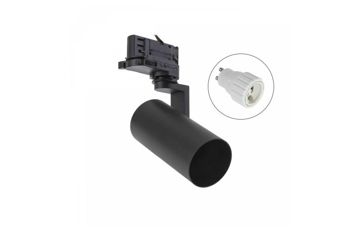 Oprawa na szynoprzewód MADARA MINI II GU10 3F GU10 250V IP20 56,5x121x172mm czarna | SLIP003007 Wojnarowscy
