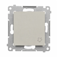 Przycisk „dzwonek” (moduł) 10AX, 250V, szybkozłącza, kaszmirowy DD1.01/42 Simon 54 | DD1.01/42 Kontakt Simon