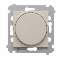 Ściemniacz obrotowy do LED ściemnialnych 230 V (moduł) 2–250 W, kaszmirowy DS9L.01/42 Simon 54 | DS9L.01/42 Kontakt Simon