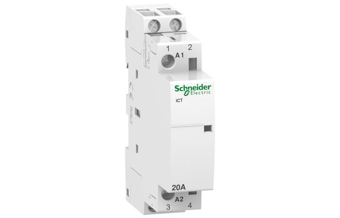 Stycznik modułowy ICT50 20A 230-240V 2NO, Acti 9 | A9C22722 Schneider Electric