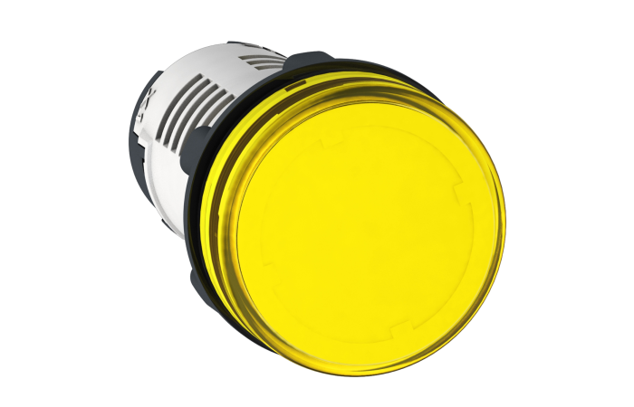Wskaźnik świetlny Fi-22mm żółty zintegrowany LED 24V zacisk śrubowy, Harmony XB7 | XB7EV05BP Schneider Electric