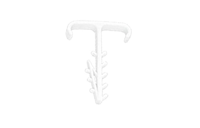 Uchwyt szybkiego montażu podwójny płaski USMP-2 BIS, biały (opak=100szt) | 16.7 Elektro-Plast Opatówek