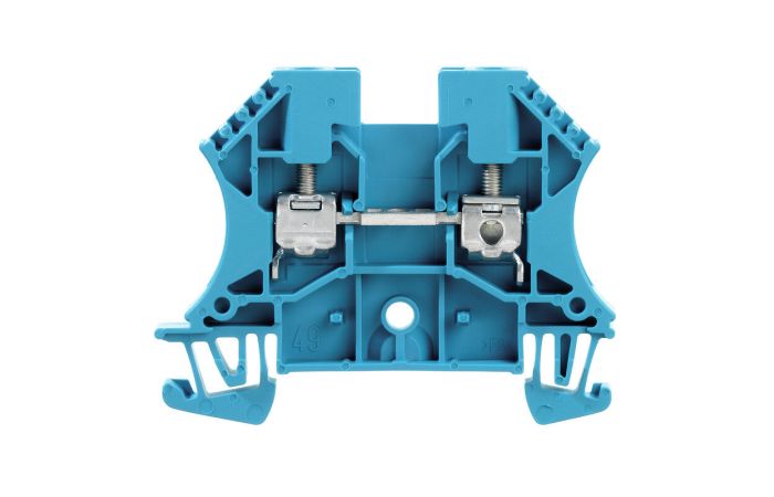 Złączka szynowa przelotowa, WDU 4 BL, śrubowa, niebieska | 1020180000 Weidmuller