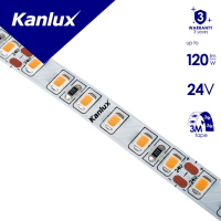 Taśma LED 24DC L120 16W/M 24 IP00-WW 3000K rolka 5m 3 lata Gwar. | 33311 Kanlux