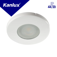 Oczko sufitowe MARIN CT-S80-W IP44/20 okrągły stal kolor biały 1XGx5,3 | 32500 Kanlux