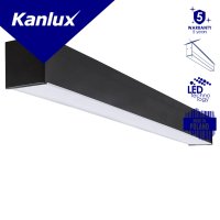 Oprawa liniowa ALIN LED AL-ML-WW-MPR-B-NT 3000K 2750lm IP20 czarny 5 lat Gwar. | 33990 Kanlux
