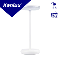 Lampka stołowa bezprzewodowa FLUXY LED IP44 W ciepłobiała 3000K max 82lm kolor biały | 37310 Kanlux