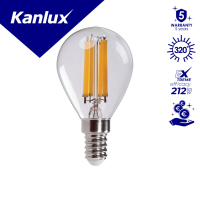 Lampa LEDBulb XLEDEX G45E14 G45 3,8W (60W) 806lm 2700K WW E14 filament kulka 5 lat Gwar. | 37342 Kanlux