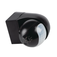 Czujnik ruchu PIR ALER MINI-B IP44 kąt detekcji H140/V45 zasięg max 8m natynkowy kolor czarny | 23459 Kanlux