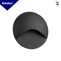 Oprawa przyschodowa okrągła EXIN LED O GR-NW 2.5W 220-240 AC 50lm IP65 biała 4000K kolor szary | 39134 Kanlux