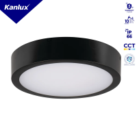 Plafon LED DABER 12-20W CCT SE B 3000-4000K max 2450-2560lm IP66 czarny 5 lat Gwar. | 39027 Kanlux