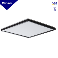 Plafon AZPO LED 22WCCT-L-B 3000/4000/6000K 2550lm IP54 czarny | 31535 Kanlux