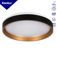 Plafon SOLN LED CCTDIM B/G 2700-6500K max 1460 (4000K)lm IP20 czarny/złoty | 39111 Kanlux