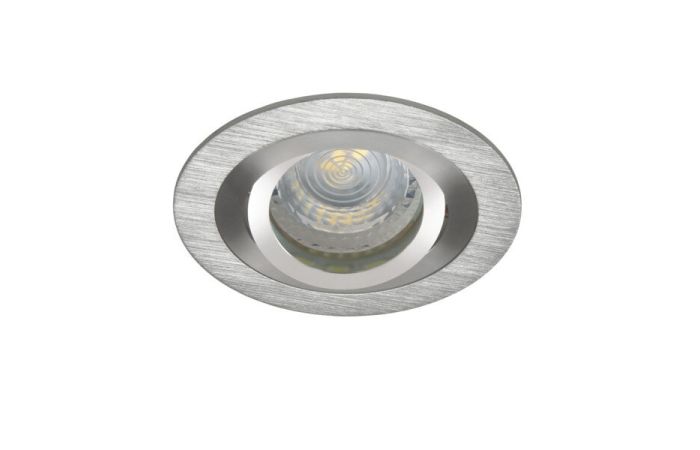 Oczko sufitowe SEIDY CT-DTO50-AL okrągły stop kolor aluminium szczotkowane 1XGx5,3 | 18280 Kanlux