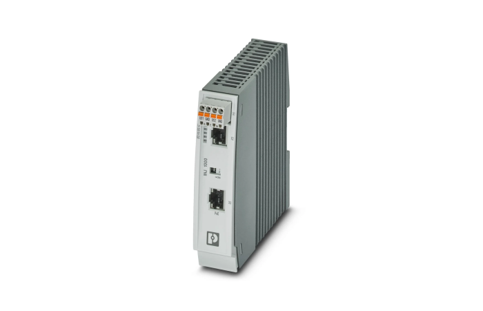 Iniektor PoE, 30 W, dwa gniazda RJ45, 10/100/1000 Mb/s, montaż na szynie DIN, IP20 | 2703005 Phoenix Contact