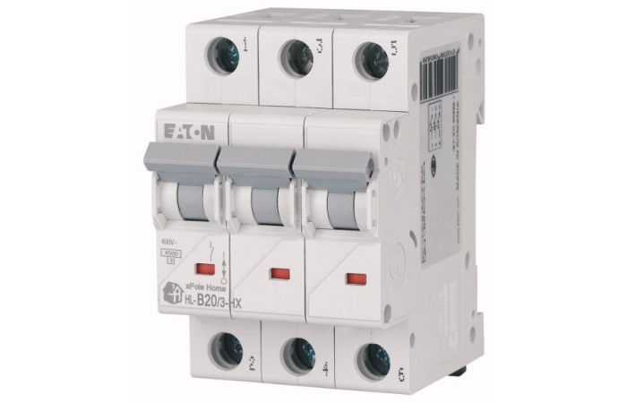 Wyłącznik nadprądowy 3P B 20A 6kA AC, HN-B20/3 | 194882 Eaton