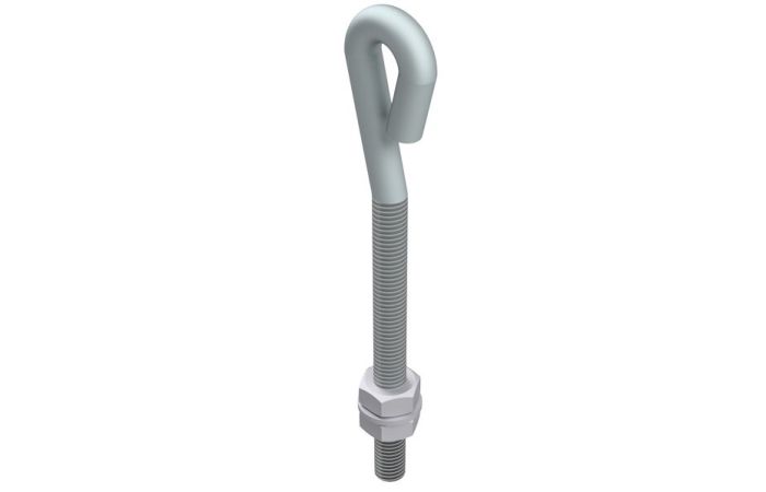 Uchwyt naciągowy M10x110 L=16 cm drut Fi--5-10mm, ocynk | AH13011 AH Hardt