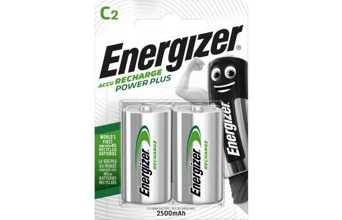 Akumulator Energizer Power Plus 2500mAh R14 C/ 2 (opak 2szt) | 7638900138740 Energizer