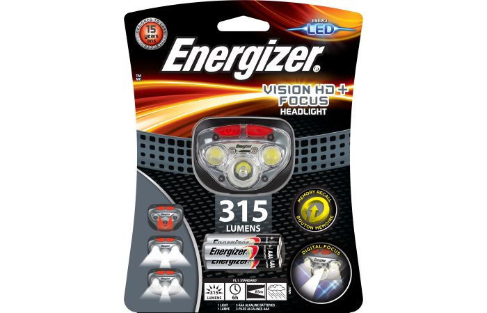 Latarka czołowa Energizer HDLT Vision HD plus 3AAA | 7638900316384 Energizer