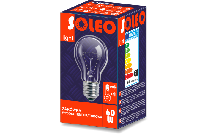 Żarówka wysokotemperaturowa Soleo 100W E27 230V A55 | WST-2624 Helios