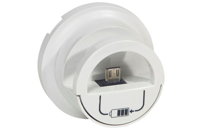 Plakietka do gniazd zasilajacych 2xUSB 230VAC/5VDC, biała, Celiane | 068210 Legrand