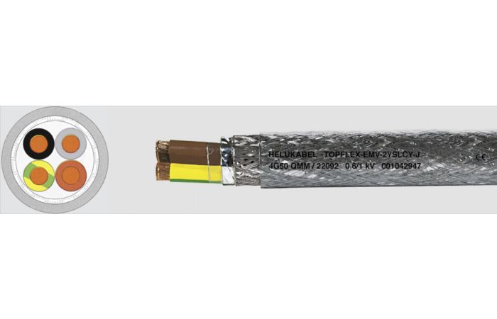 Kabel falownikowy TOPFLEX-EMV-2YSLCY-J 4x1,5 0,6/1kV BĘBEN | 22084 Helukabel