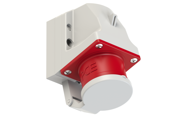 Wtyczka odbiornikowa z klapką 16A 3P+Z+N 400V 50/60Hz 6h IP44 | 515-6d PCE