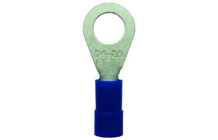 Końcówka oczkowa izolowana PQKR 1,5-2,5/M6 niebieska (opak 100szt) 054364 | 05103871 PROTEC.class
