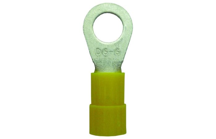 Końcówka oczkowa izolowana PQKR 4,0-6,0/M5 żółta (opak 50szt) 054368 | 05103875 PROTEC.class