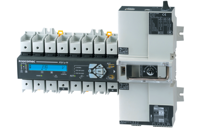 Przełącznik ATyS p M, 4P 160A, 230/400V AC | 93644016 Socomec