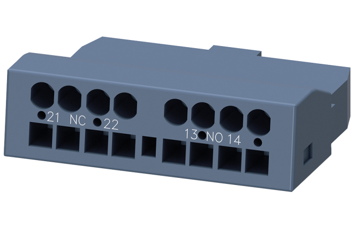 Styk pomocniczy poprzeczny 1NO i 1NC Zaciski sprężynowe Do wyłącznik&oacute;w w wielkości S00 do S3 | 3RV2901-2E Siemens