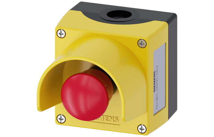 Obudowa kasety 1-otworowa, 22mm,bezpieczeństwa żółta | 3SU1801-0NA00-2AC2 Siemens