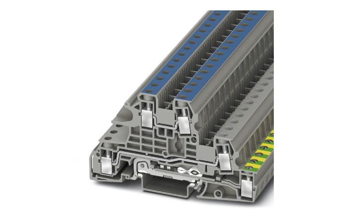 Złącze instalacyjne do przewodów ochronnych, zielono-żółte UTI 6-PE/L/N | 3076041 Phoenix Contact
