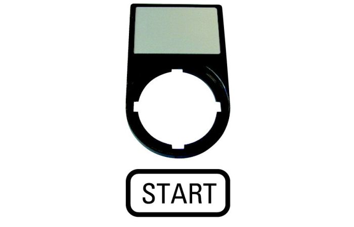 Tabliczka opisowa, ramka tabliczek START, M22S-ST-GB1, czarna RMQ-Titan M22 | 216495 Eaton